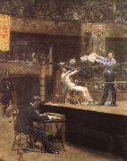 Thomas Eakins Zwishchen den Runden oil painting reproduction